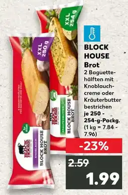 Kaufland Block house brot mit knoblauchcreme Angebot