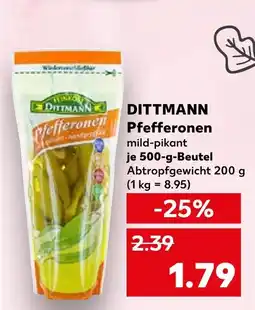 Kaufland Dittmann pfefferonen mild-pikant Angebot