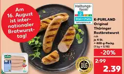 Kaufland K-purland original thüringer rostbratwurst roh Angebot