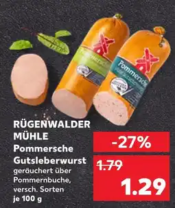 Kaufland Rügenwalder mühle pommersche gutsleberwurst Angebot
