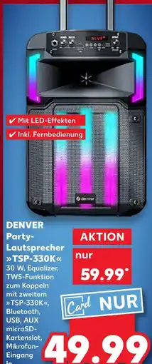 Kaufland Denver party-lautsprecher tsp-330k Angebot