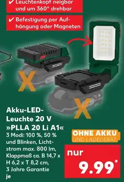 Kaufland Akku-led-leuchte 20 v plla 20 li a1 Angebot