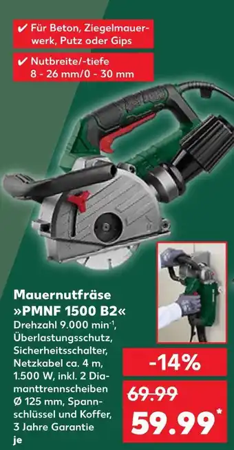 Kaufland Mauernutfräse pmnf 1500 b2 Angebot