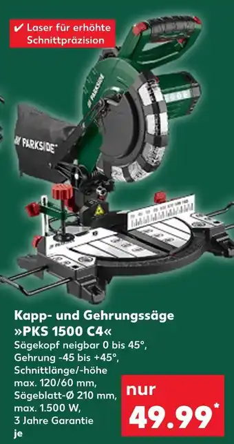 Kaufland Parkside kapp- und gehrungssäge pks 1500 c4 Angebot
