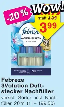 Wiglo Wunderland Febreze 3Volution Duftstecker Nachfüller Angebot