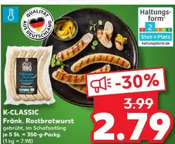 Kaufland Fränkische rostbratwurst Angebot
