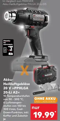 Kaufland Parkside akku-heißluftgebläse 20 v pphlga 20-li a2 Angebot