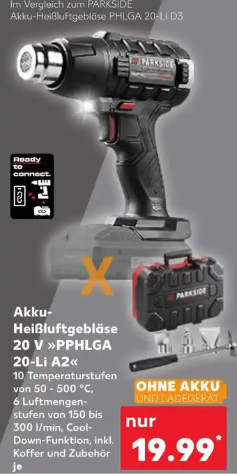 Kaufland Parkside akku-heißluftgebläse 20 v pphlga 20-li a2 Angebot