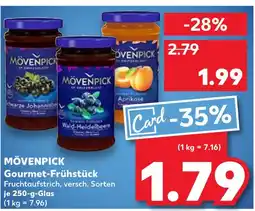 Kaufland Mövenpick schwarze johannisbeere fruchtaufstrich Angebot