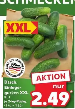 Kaufland Dtsch. einlegegurken xxl Angebot