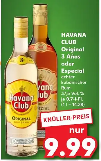 Kaufland Havana club original 3 años Angebot