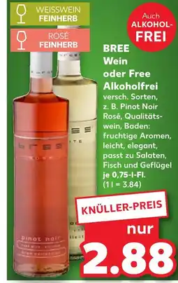 Kaufland Bree weißwein feinherb Angebot