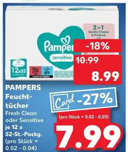 Kaufland Pampers feuchttücher fresh clean Angebot