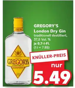 Kaufland Gregory's london dry gin Angebot