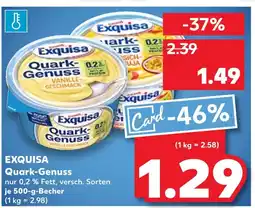 Kaufland Exquisa quark-genuss vanille geschmack Angebot