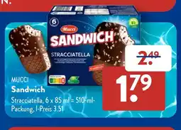 Aldi Süd Mucci sandwich stracciatella Angebot
