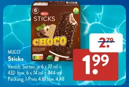 Aldi Süd Mucci sticks Angebot