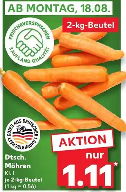 Kaufland Dtsch. möhren kl. i Angebot