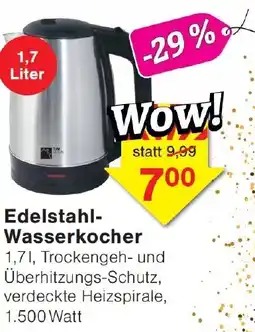Wiglo Wunderland Edelstahl-Wasserkocher Angebot