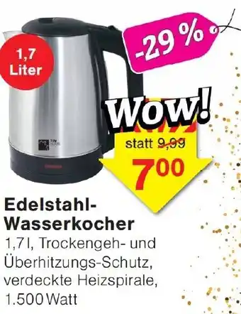 Wiglo Wunderland Edelstahl-Wasserkocher Angebot