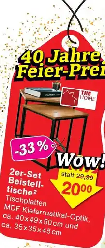 Wiglo Wunderland 2er-Set Beistelltische Angebot
