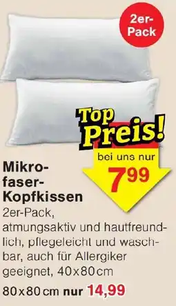 Wiglo Wunderland Mikrofaser-Kopfkissen Angebot