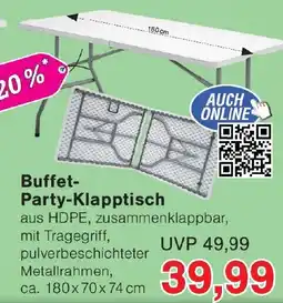 Wiglo Wunderland Buffet-Party-Klapptisch Angebot