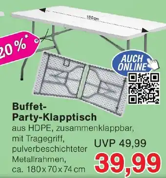Wiglo Wunderland Buffet-Party-Klapptisch Angebot
