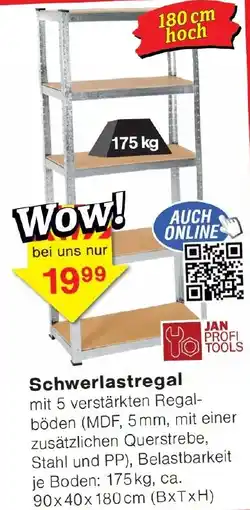 Wiglo Wunderland Schwerlastregal Angebot