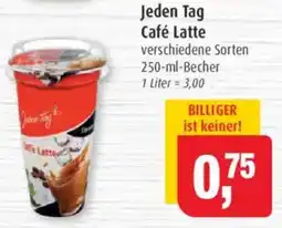 Markant Jeden Tag Café Latte Angebot