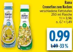 diska Rama Cremefine zum Kochen Angebot