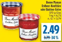 diska Bonne Maman Erdbeer-Konfitüre oder Quitten-Gelee Angebot