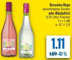 diska Vescovino Hugo oder Alkoholfrei Angebot