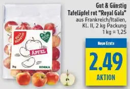 diska Gut & Günstig Tafeläpfel rot "Royal Gala" Angebot