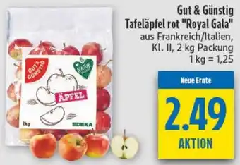 diska Gut & Günstig Tafeläpfel rot "Royal Gala" Angebot