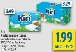 diska Kiri Portionen oder Dippi Angebot