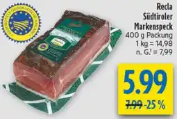 diska Recla Südtiroler Markenspeck Angebot