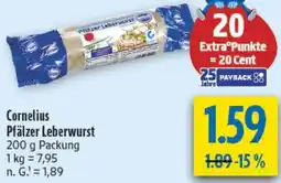 diska Cornelius Pfälzer Leberwurst Angebot