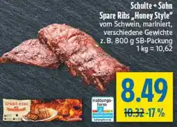 diska Schulte + Sohn Spare Ribs ,,Honey Style" Angebot