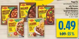 diska Maggi Fix oder Herzens Küche Würzpaste Spaghetti Bolognese Angebot