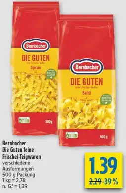 diska Bernbacher Die Guten feine Frischei-Teigwaren Angebot