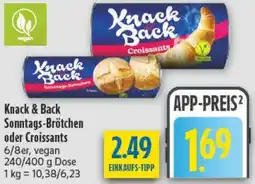 diska Knack & Back Sonntags-Brötchen oder Croissants Angebot