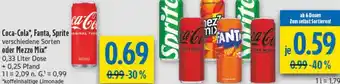 diska Coca-Cola, Fanta, Sprite oder Mezzo Mix Angebot