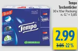 diska Tempo Taschentücher Angebot
