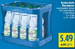 diska Residenz Quelle Mineralwasser Angebot