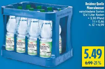 diska Residenz Quelle Mineralwasser Angebot