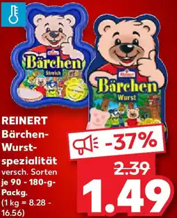 Kaufland REINERT Bärchen Wurstspezialität Angebot