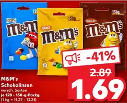 Kaufland M&M's Schokolinsen Angebot