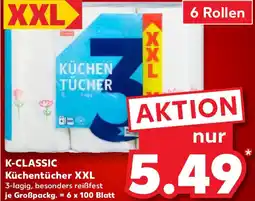 Kaufland K-CLASSIC Küchentücher XXL Angebot