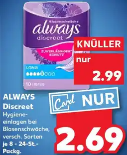 Kaufland ALWAYS Discreet Angebot